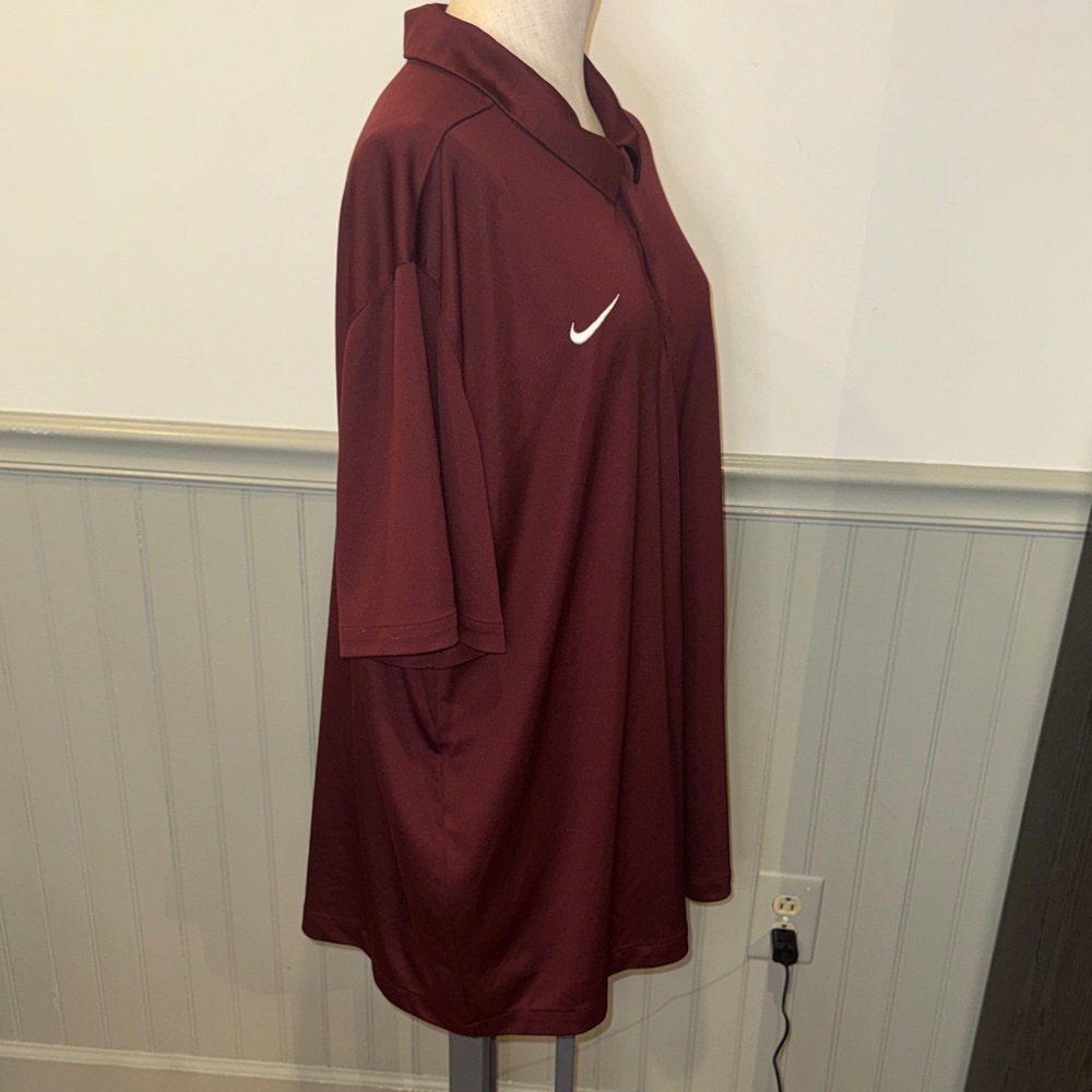 Nike Men's Burgundy Polo Shirt size 3XL - Picture 3 of 6